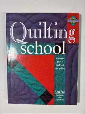 Quilting School Hardcover Guide — Purple, Teal & Red